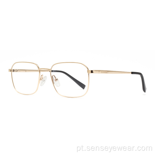 Unisex Square Titanium Óptica Óculos Quadro Eyewear